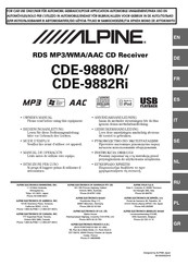 Alpine CDE-9882Ri Manuals | ManualsLib