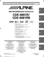 Alpine CDE-9881RB Manuals | ManualsLib