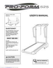 Proform CrossWalk Advanced 525 Manuals | ManualsLib