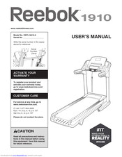 reebok treadmill manual