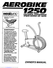 weslo aero 750 exercise bike