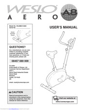 weslo aero 750 exercise bike