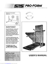 Proform CrossWalk Advanced 525 Manuals