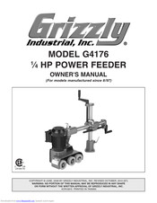 Grizzly Power Feeder G4176 Manuals