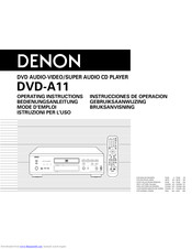 Denon Dvd A11 Manuals Manualslib