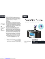 Homedics SoundSpa Fusion SS-6510BLK Manuals | ManualsLib