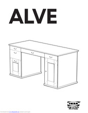 Ikea Alve Desk 59 7 8x25 5 8 Anti Instructions Manual Pdf Download