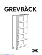 Ikea Grevback Bookcase 37 3 4x74 3 4 Instructions Manual Pdf Download Manualslib