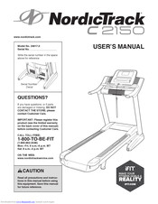 Nordictrack C2150 Treadmill Manuals | ManualsLib