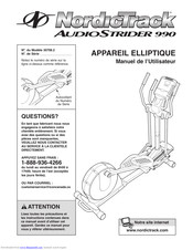 Nordictrack AudioStrider 990 Manuals