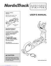 Nordictrack Audiostrider 990 Pro Elliptical Manuals | ManualsLib