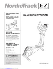 Nordictrack E7 Rear Drive Elliptical Manuals