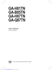 Gigabyte Ga B85tn Manuals Manualslib