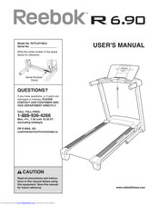 Reebok V 6.80 Treadmill Manuals 