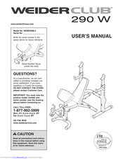 Weider Club 290 W Bench Manuals