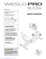 weslo pro exercise bike