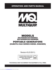 Multiquip Da7000ss Operation And Parts Manual Pdf Download Manualslib