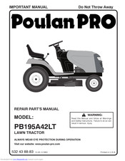 Poulan pro PB195A42LT Manuals | ManualsLib