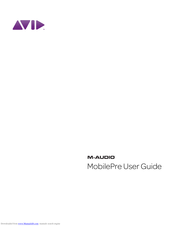 M-audio MobilePre USB Manuals | ManualsLib