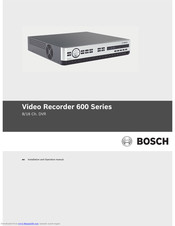 Bosch 600 Series Operation Manual Pdf Download