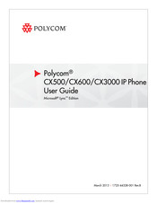 Polycom CX600 Manuals | ManualsLib