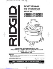 Ridgid WD09700 Manuals | ManualsLib