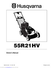 Husqvarna 55 R 21 HV Manuals | ManualsLib