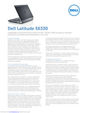 Dell Latitude E6330 Manuals Manualslib