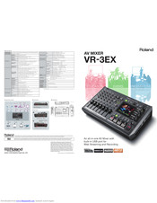 Roland VR-3EX Manuals | ManualsLib