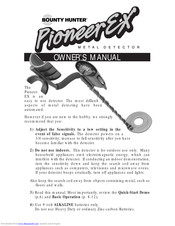 Bounty hunter PIONEER EX Manuals | ManualsLib