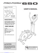 proform 650 crosstrainer