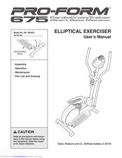 proform 675 crosstrainer treadmill