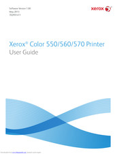 Xerox Color 550 User Manual Pdf Download Manualslib