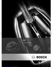 Bosch Bx3 Instructions For Use Manual Pdf Download