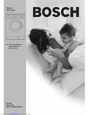 Bosch Maxx4 Wfc1600 Instruction Manual And Installation