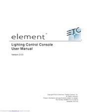 Etc Element Manuals