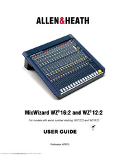 Allen & heath MixWizard WZ3 16:2 Manuals | ManualsLib