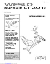 weslo pursuit ct 2.0 r exercise bike