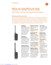 Motorola RDU4100 Manuals | ManualsLib