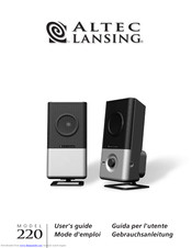 Altec Lansing 220 User Manual Pdf Download
