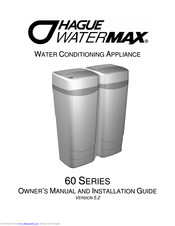 Hague quality water WaterMax 62AMQ Manuals | ManualsLib