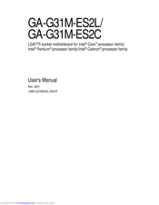 Gigabyte Ga G31m Es2l Manuals Manualslib