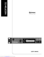 Tc-helicon Quintet Manuals | ManualsLib