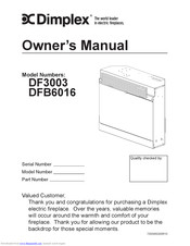 Dimplex Df3003 Owner S Manual Pdf Dimplex Df3003 Owner S Manual Pdf