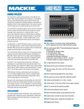 Mackie 1402-VLZ3 Manuals | ManualsLib