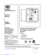 Girard products GSWH-1 Manuals | ManualsLib