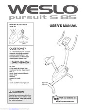 weslo cross cycle manual