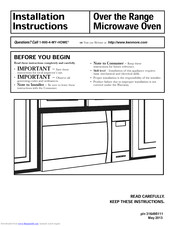kenmore instructions installation manual manuals