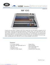 Peavey XR 1212 Manuals | ManualsLib