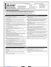 Mitsubishi Electric Mr Slim Msz A12na Manuals Manualslib Mitsubishi Electric Mr Slim Msz A12na Manuals Manualslib